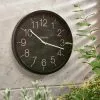 Indoor Outdoor Elements Black Clock 41cm -Cheap clocks Store 30792004