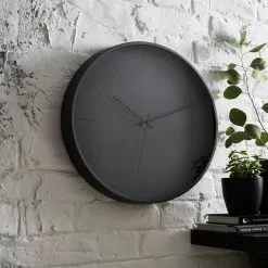 Dunelm Indoor Outdoor Aluminium Pewter Clock