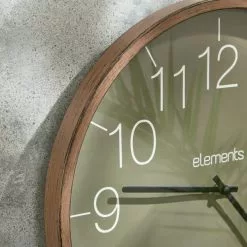 Indoor Outdoor Elements Olive Walnut Clock 41cm 9 Indoor Outdoor Elements Olive Walnut Clock 41cm -Cheap clocks Store 30792013 alt02