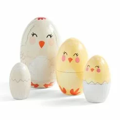 Dunelm Set Of 4 Stackable Easter Chick Dolls -Cheap clocks Store 30792508 alt03