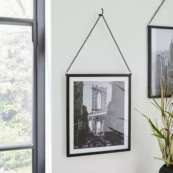 Dunelm Black Hanging Chain Photo Frame 10x12 3 Dunelm Black Hanging Chain Photo Frame 10x12