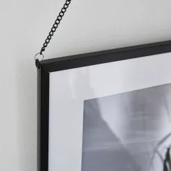 Dunelm Black Hanging Chain Photo Frame 16x12 -Cheap clocks Store 30795076 alt01