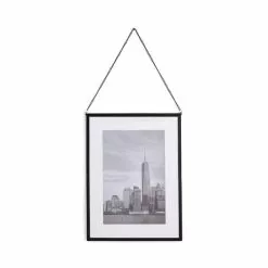 Dunelm Black Hanging Chain Photo Frame 16x12 -Cheap clocks Store 30795076 alt02