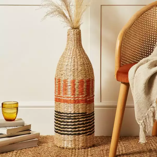 Dunelm Ochre Woven Bottle Vase 3 Dunelm Ochre Woven Bottle Vase
