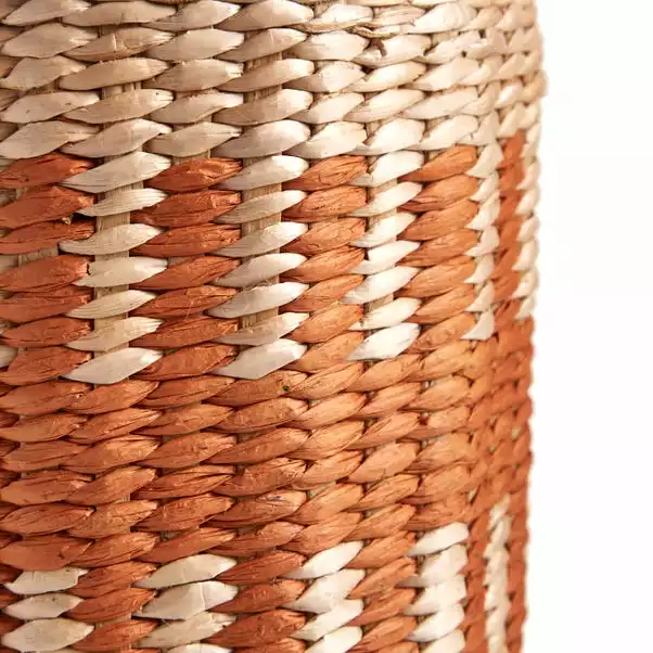Dunelm Ochre Woven Bottle Vase 4 Dunelm Ochre Woven Bottle Vase - Image 2