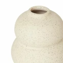 Dunelm Speckled Bud Vase 11cm White Sand -Cheap clocks Store 30796618 alt03