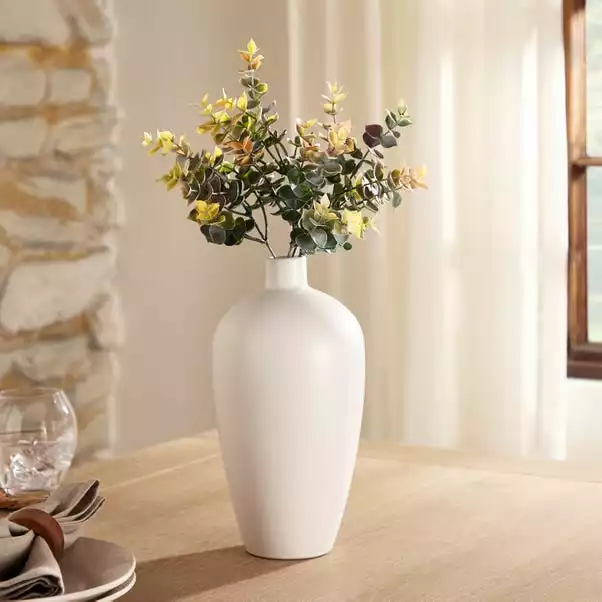 Dunelm Tall Vase 28cm White 3 Dunelm Tall Vase 28cm White