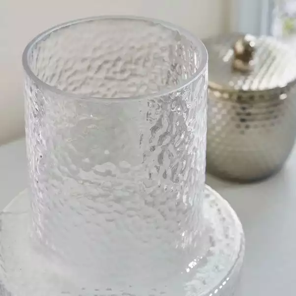 Dunelm Glass Vase Bubble 25cm Clear 4 Dunelm Glass Vase Bubble 25cm Clear - Image 2