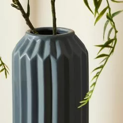 Dunelm Fluted Vase 25cm Pacific -Cheap clocks Store 30796793 alt01