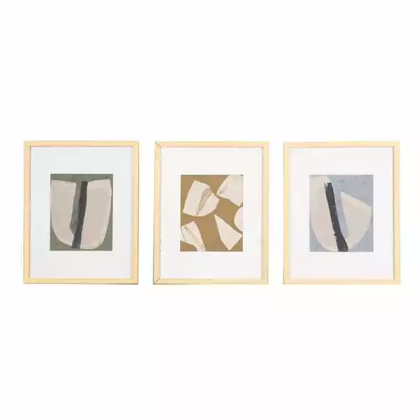 Cedar & Sage Set Of 3 Marlette Textured Abstract Art 4 Cedar & Sage Set Of 3 Marlette Textured Abstract Art - Image 2