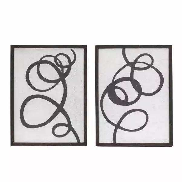 Cedar & Sage Set Of 2 Whirled Framed Art 5 Cedar & Sage Set Of 2 Whirled Framed Art - Image 3