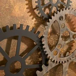 Dunelm Indoor Outdoor Listera Cogs Wall Art 100cm -Cheap clocks Store 30798210 alt02