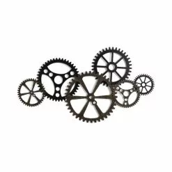 Dunelm Indoor Outdoor Listera Cogs Wall Art 100cm -Cheap clocks Store 30798210 alt04