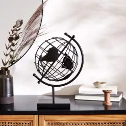 Dunelm Black Metal Globe