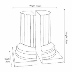 Pacific Lifestyle Matt Antique Brass Bookends -Cheap clocks Store 30803444 alt04