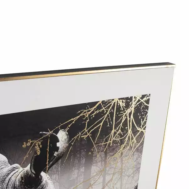 Pacific Lifestyle Mono Rhino Canvas Print 5 Pacific Lifestyle Mono Rhino Canvas Print - Image 3