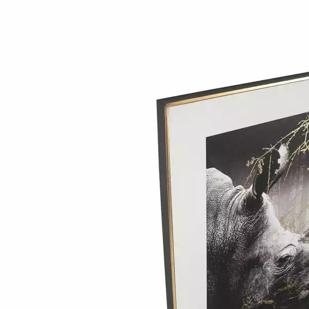 Pacific Lifestyle Mono Rhino Canvas Print 6 Pacific Lifestyle Mono Rhino Canvas Print - Image 4