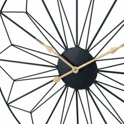 Pacific Lifestyle Black And Gold Geo Design Wall Clock 77cm -Cheap clocks Store 30803494 alt02
