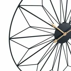 Pacific Lifestyle Black And Gold Geo Design Wall Clock 77cm -Cheap clocks Store 30803494 alt03