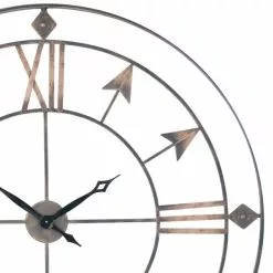 Pacific Lifestyle Antique Grey & Gold Large Wall Clock 120cm -Cheap clocks Store 30804319 alt02