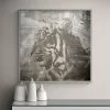 Dunelm Chalk Tiger Framed Print