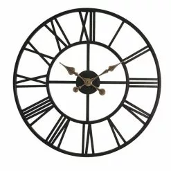 Dunelm Skeleton Antique Brass Effect Wall Clock 70cm -Cheap clocks Store 30808468 alt02