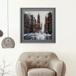 The Art Group Premium Edit Rush Hour - 5th Avenue Framed Print