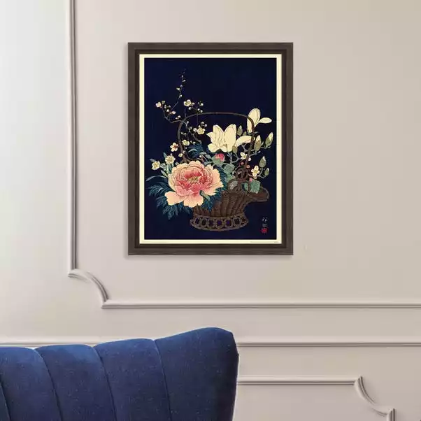 The Art Group Basket Of Flowers Framed Print 3 The Art Group Basket Of Flowers Framed Print