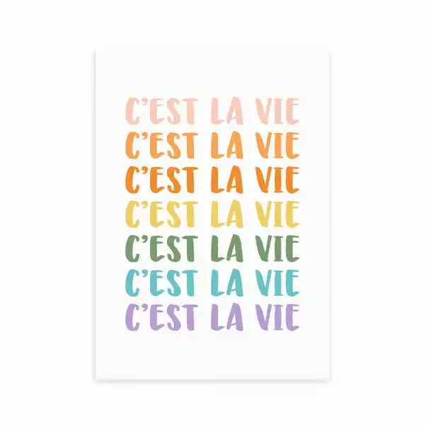 East End Prints C'est La Vie Print 4 East End Prints C'est La Vie Print - Image 2