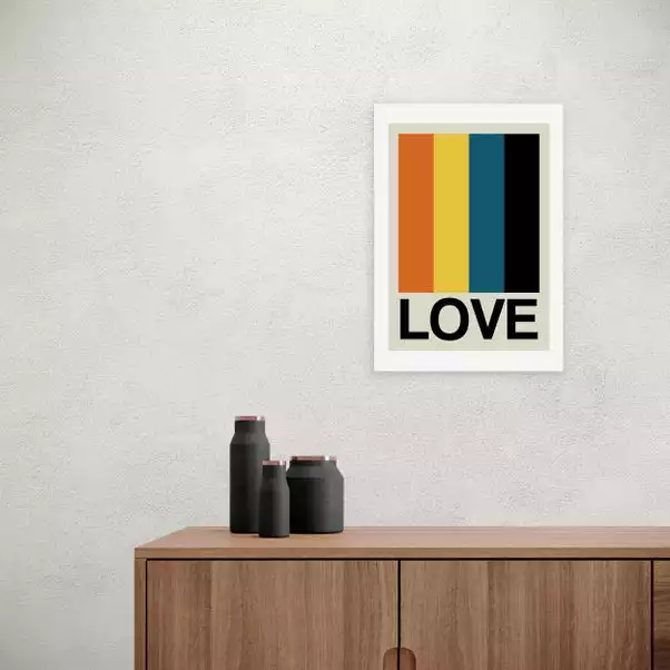 East End Prints Retro Stripe LOVE Sundaze Print 3 East End Prints Retro Stripe LOVE Sundaze Print