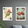 Set Of 2 East End Prints Sloth & Tiger Prints -Cheap clocks Store 30822965