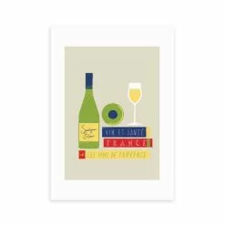 East End Prints Les Vins De France Print