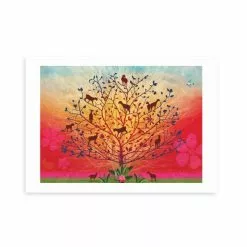 East End Prints Goats In Trees Print