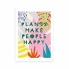 East End Prints Plants Make People Happy Print -Cheap clocks Store 30823562