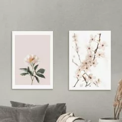 Set Of 2 East End Prints Delicate Prints