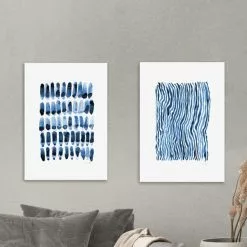 Set Of 2 East End Prints Blue Prints