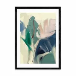 East End Prints Pastel Leaves Print -Cheap clocks Store 30842215 alt01